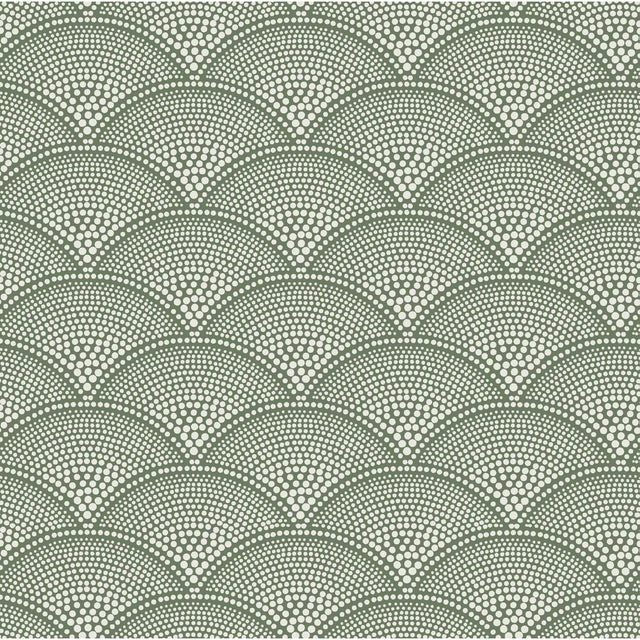 COLE & SON F111/8029.CS.0 FEATHER FAN CRM ON OLV Fabric - Eade's Wallpaper