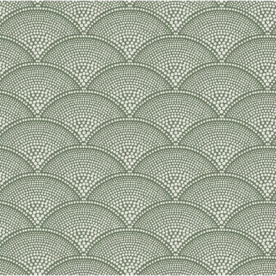 COLE & SON F111/8029.CS.0 FEATHER FAN CRM ON OLV Fabric - Eade's Wallpaper
