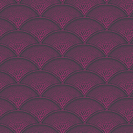 COLE & SON F111/8030.CS.0 FEATHER FAN MAGNT CHAR Fabric - Eade's Wallpaper