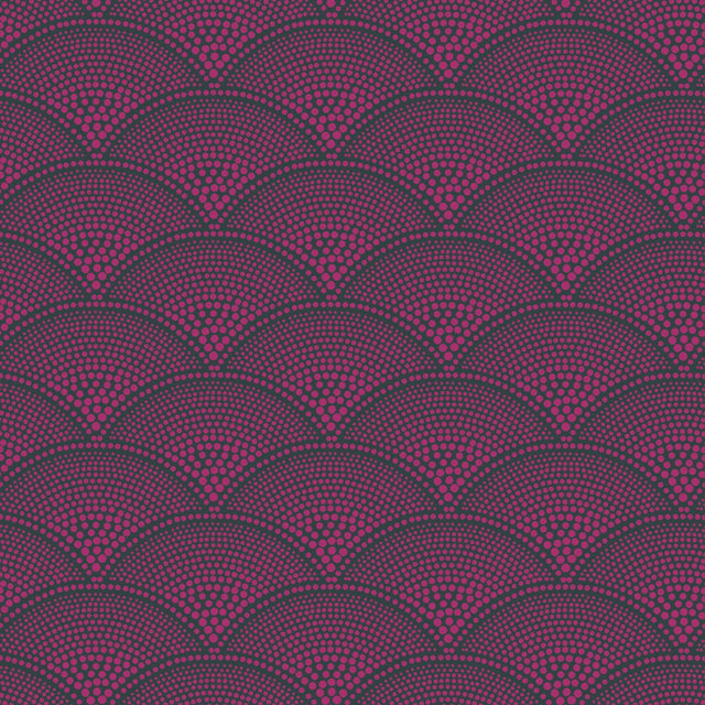 COLE & SON F111/8030.CS.0 FEATHER FAN MAGNT CHAR Fabric - Eade's Wallpaper