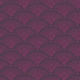 COLE & SON F111/8030.CS.0 FEATHER FAN MAGNT CHAR Fabric - Eade's Wallpaper