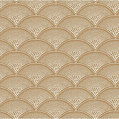 COLE & SON F111/8032.CS.0 FEATHER FAN CRM GINGR Fabric - Eade's Wallpaper