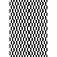 COLE & SON F111/9034.CS.0 TILE BLK WHT Fabric - Eade's Wallpaper