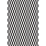 COLE & SON F111/9034.CS.0 TILE BLK WHT Fabric - Eade's Wallpaper