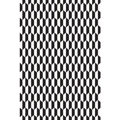 COLE & SON F111/9034.CS.0 TILE BLK WHT Fabric - Eade's Wallpaper
