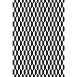 COLE & SON F111/9034.CS.0 TILE BLK WHT Fabric - Eade's Wallpaper