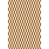 COLE & SON F111/9035.CS.0 TILE DRK GINGR CRM Fabric - Eade's Wallpaper