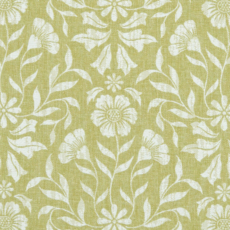 CLARKE AND CLARKE F1120/01.CAC.0 BERKELEY CITRON Fabric - Eade's Wallpaper