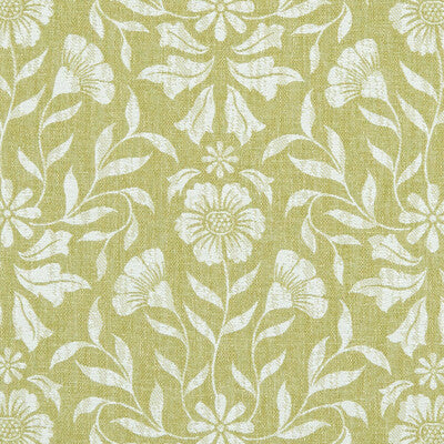 CLARKE AND CLARKE F1120/01.CAC.0 BERKELEY CITRON Fabric - Eade's Wallpaper