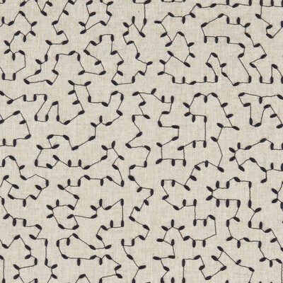 CLARKE AND CLARKE F1121/06.CAC.0 BIBURY MIDNIGHT Fabric - Eade's Wallpaper