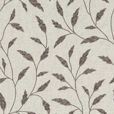 CLARKE AND CLARKE F1122/01.CAC.0 FAIRFORD CHARCOAL Fabric - Eade's Wallpaper