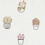 CLARKE AND CLARKE F1123/02.CAC.0 HIDCOTE DAMSON Fabric - Eade's Wallpaper