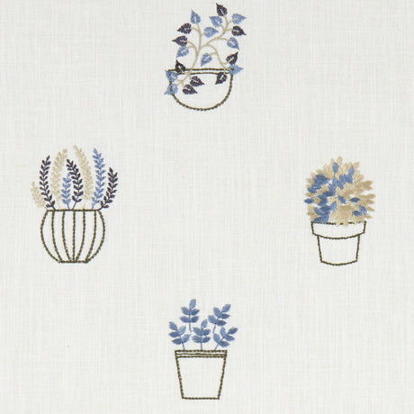 CLARKE AND CLARKE F1123/03.CAC.0 HIDCOTE DENIM Fabric - Eade's Wallpaper