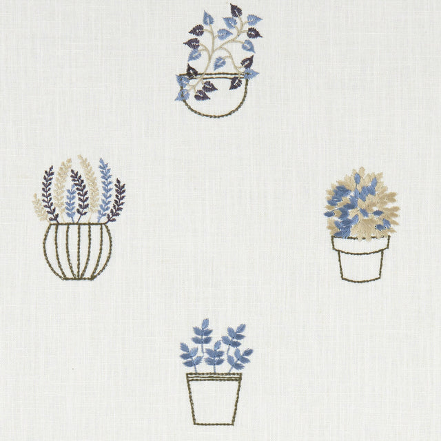 CLARKE AND CLARKE F1123/03.CAC.0 HIDCOTE DENIM Fabric - Eade's Wallpaper