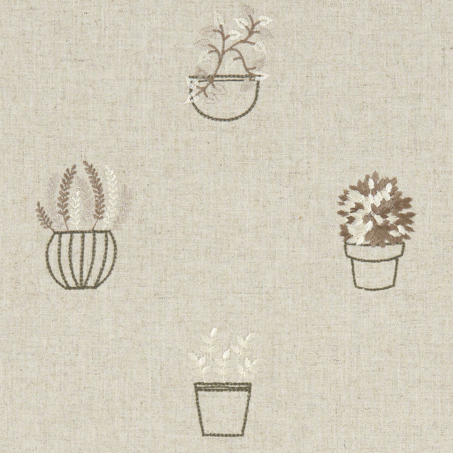 CLARKE AND CLARKE F1123/05.CAC.0 HIDCOTE NATURAL Fabric - Eade's Wallpaper