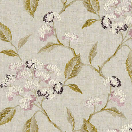 CLARKE AND CLARKE F1125/01.CAC.0 SUMMERBY DAMSON Fabric - Eade's Wallpaper