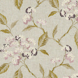 CLARKE AND CLARKE F1125/01.CAC.0 SUMMERBY DAMSON Fabric - Eade's Wallpaper