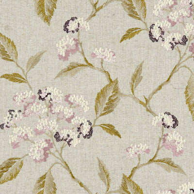 CLARKE AND CLARKE F1125/01.CAC.0 SUMMERBY DAMSON Fabric - Eade's Wallpaper