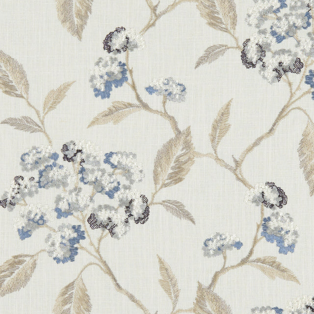 CLARKE AND CLARKE F1125/02.CAC.0 SUMMERBY DENIM Fabric - Eade's Wallpaper