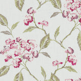 CLARKE AND CLARKE F1125/05.CAC.0 SUMMERBY RASPBERRY Fabric - Eade's Wallpaper