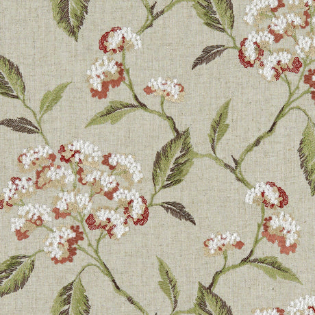CLARKE AND CLARKE F1125/06.CAC.0 SUMMERBY SPICE Fabric - Eade's Wallpaper
