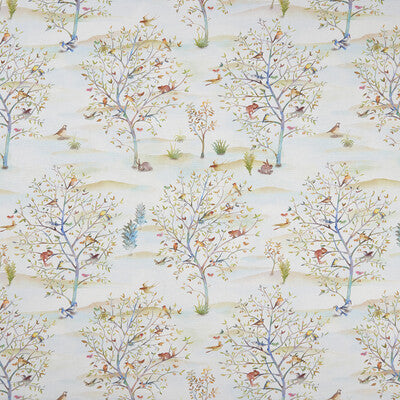 CLARKE AND CLARKE F1147/01.CAC.0 COPPICE AUTUMN/CREAM Fabric - Eade's Wallpaper