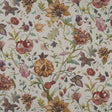 CLARKE AND CLARKE F1149/01.CAC.0 DELILAH CULLA SPICE/LINEN Fabric - Eade's Wallpaper