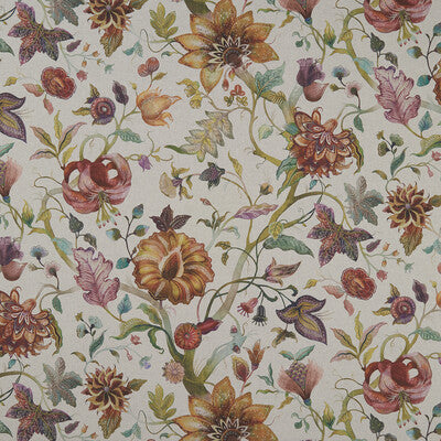 CLARKE AND CLARKE F1149/01.CAC.0 DELILAH CULLA SPICE/LINEN Fabric - Eade's Wallpaper