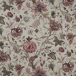 CLARKE AND CLARKE F1149/02.CAC.0 DELILAH CULLA WINTERBERRY/LINEN Fabric - Eade's Wallpaper