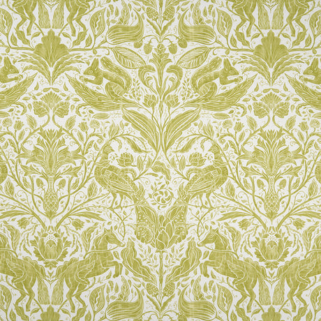 CLARKE AND CLARKE F1159/01.CAC.0 FOREST TRAIL CITRUS Fabric - Eade's Wallpaper