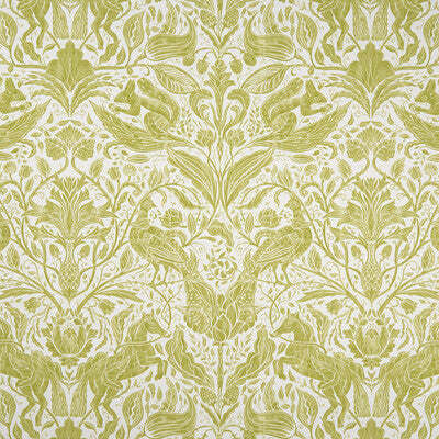 CLARKE AND CLARKE F1159/01.CAC.0 FOREST TRAIL CITRUS Fabric - Eade's Wallpaper