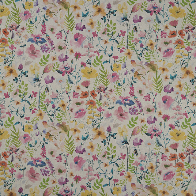 CLARKE AND CLARKE F1165/01.CAC.0 LOLITA SUMMER/LINEN Fabric - Eade's Wallpaper