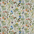 CLARKE AND CLARKE F1173/01.CAC.0 SECRET GARDEN CREAM Fabric - Eade's Wallpaper