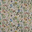 CLARKE AND CLARKE F1174/01.CAC.0 SECRET GARDEN LINEN Fabric - Eade's Wallpaper