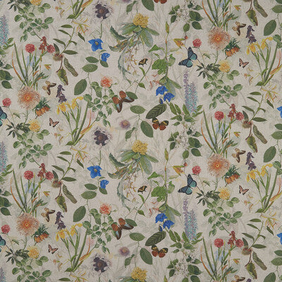 CLARKE AND CLARKE F1174/01.CAC.0 SECRET GARDEN LINEN Fabric - Eade's Wallpaper