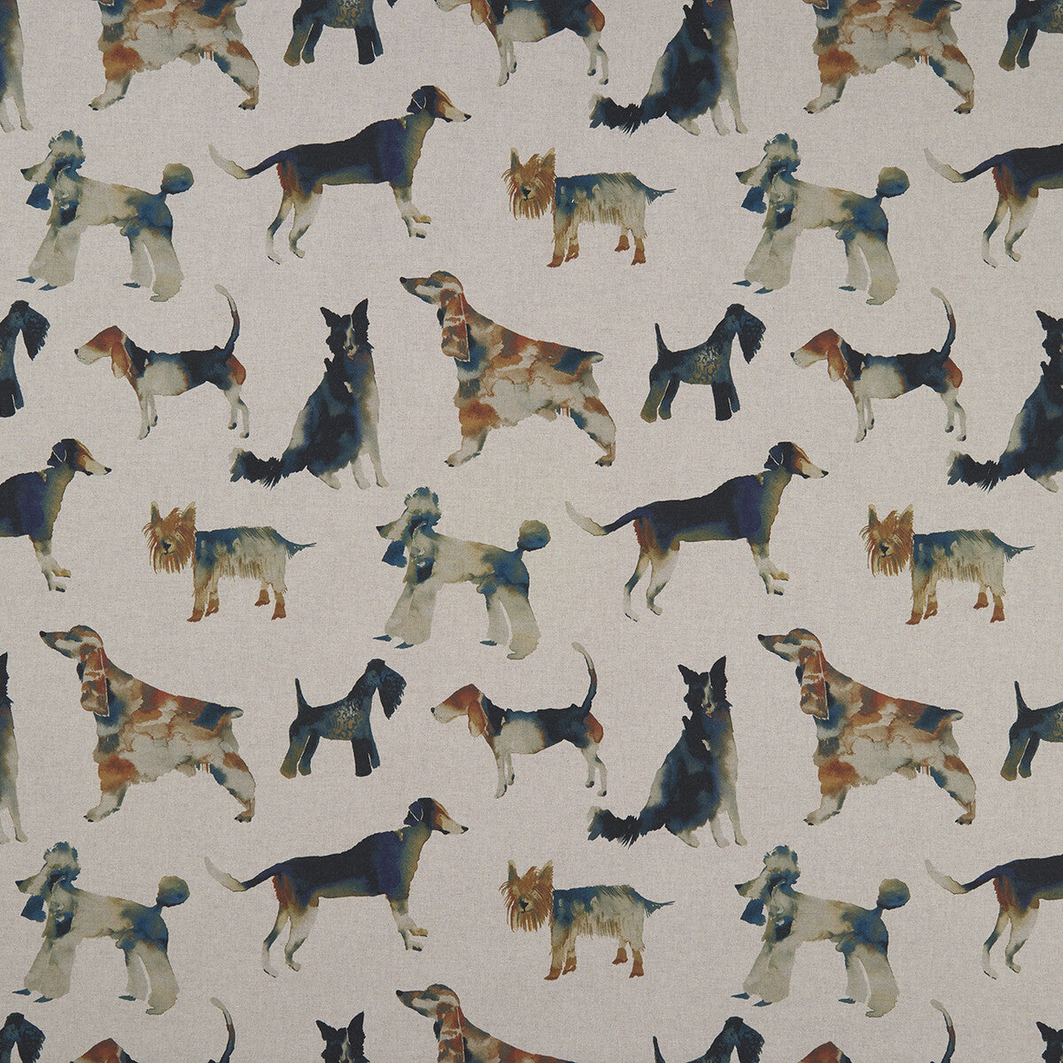 CLARKE AND CLARKE F1176/01.CAC.0 WALKIES LINEN Fabric - Eade's Wallpaper