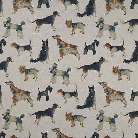 CLARKE AND CLARKE F1176/01.CAC.0 WALKIES LINEN Fabric - Eade's Wallpaper
