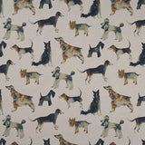 CLARKE AND CLARKE F1176/01.CAC.0 WALKIES LINEN Fabric - Eade's Wallpaper