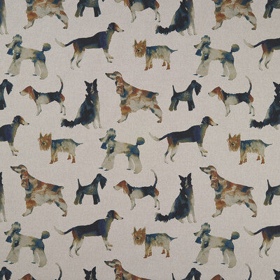 CLARKE AND CLARKE F1176/01.CAC.0 WALKIES LINEN Fabric - Eade's Wallpaper