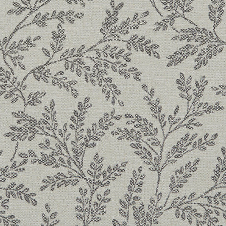 CLARKE AND CLARKE F1179/02.CAC.0 FERNDOWN CHARCOAL Fabric - Eade's Wallpaper