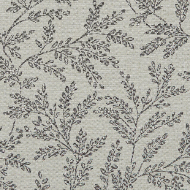 CLARKE AND CLARKE F1179/02.CAC.0 FERNDOWN CHARCOAL Fabric - Eade's Wallpaper