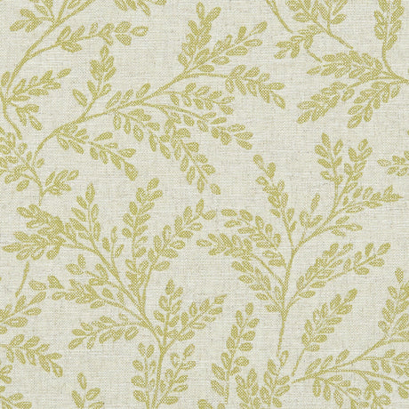 CLARKE AND CLARKE F1179/03.CAC.0 FERNDOWN CITRON Fabric - Eade's Wallpaper