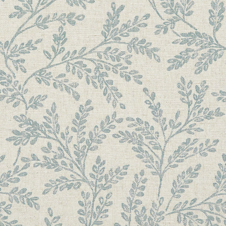 CLARKE AND CLARKE F1179/09.CAC.0 FERNDOWN TEAL Fabric - Eade's Wallpaper