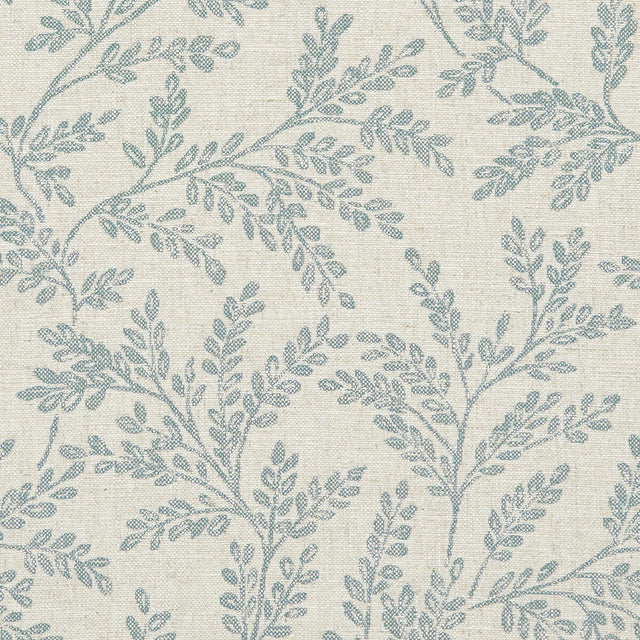 CLARKE AND CLARKE F1179/09.CAC.0 FERNDOWN TEAL Fabric - Eade's Wallpaper