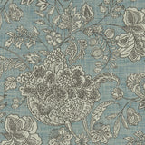 CLARKE AND CLARKE F1181/09.CAC.0 WOODSFORD TEAL Fabric - Eade's Wallpaper