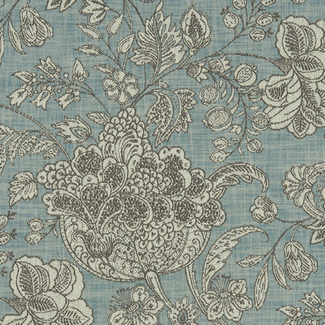 CLARKE AND CLARKE F1181/09.CAC.0 WOODSFORD TEAL Fabric - Eade's Wallpaper