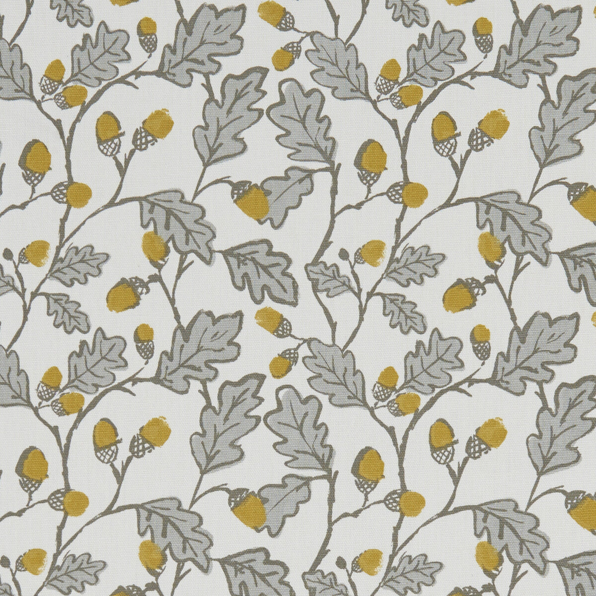 CLARKE AND CLARKE F1182/02.CAC.0 ACORN TRAIL NATURAL Fabric - Eade's Wallpaper