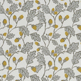 CLARKE AND CLARKE F1182/02.CAC.0 ACORN TRAIL NATURAL Fabric - Eade's Wallpaper