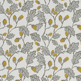 CLARKE AND CLARKE F1182/02.CAC.0 ACORN TRAIL NATURAL Fabric - Eade's Wallpaper