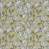 CLARKE AND CLARKE F1182/03.CAC.0 ACORN TRAIL SAGE Fabric - Eade's Wallpaper